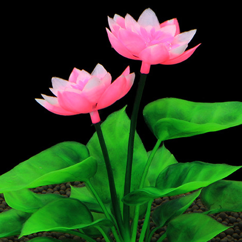Προσομοίωση Water Grass Τεχνητό Λουλούδι Lotus Ενυδρείο Τοπίο Διακόσμηση Υποβρύχιο γρασίδι Στολίδι Φυτό Διακόσμηση δεξαμενής ψαριών