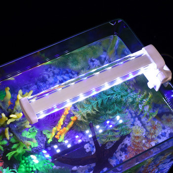 LED осветление за аквариум Супер тънка светлинна лента с разширяема водоустойчива 3 режима Лампа с щипка за пейзажно осветление на водни растения