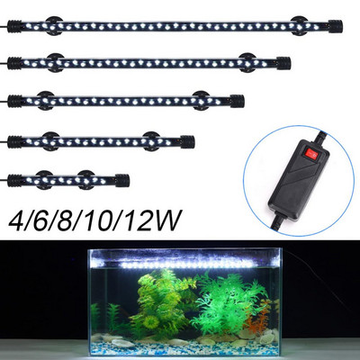 1kom Vodootporna svjetla za akvarij Biljke Svjetlo za akvarijum Potopna svjetiljka Podvodna bijela LED Ukras za uređenje akvarija