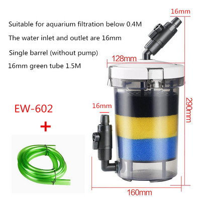 Mini acvariu filtru extern butoi rezervor țestoasă filtru rezervor de pește găleată pre-filtru rezervor de iarbă de acvariu găleată transparentă