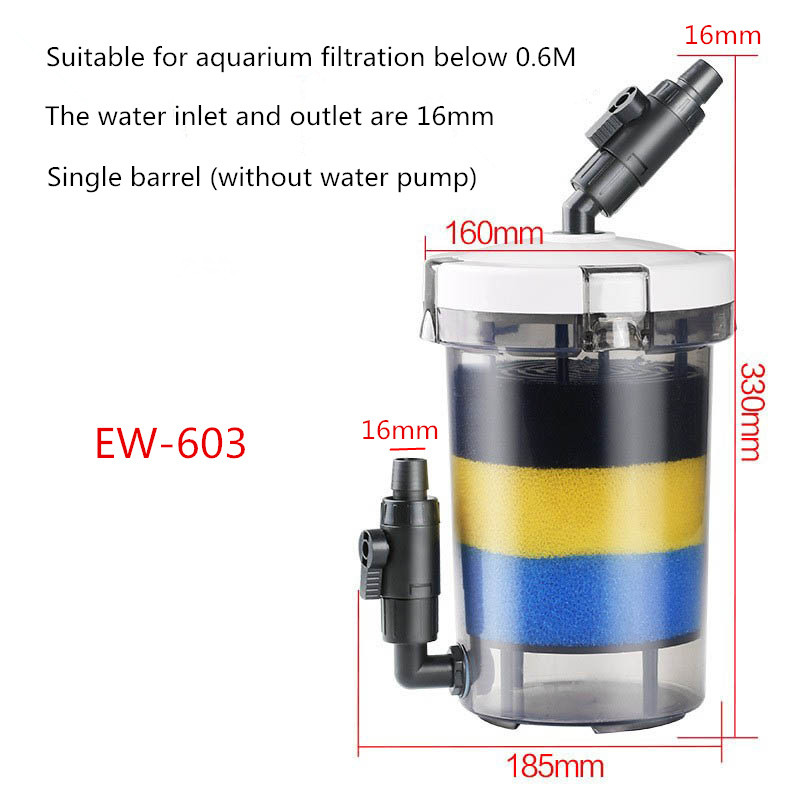 Mini acvariu filtru extern butoi rezervor țestoasă filtru rezervor de pește găleată pre-filtru rezervor de iarbă de acvariu găleată transparentă