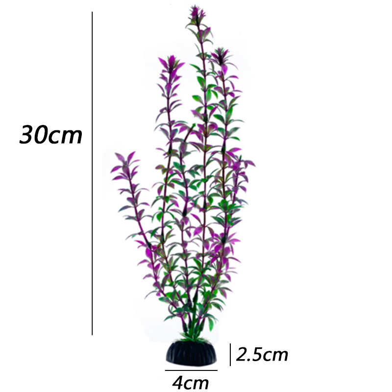 Noi plante artificiale subacvatice pentru acvariu decor pentru rezervor de pește, verde, violet, iarbă de apă, decorațiuni pentru vizionare, decorare pentru acvariu