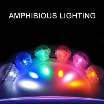 LED светлина за аквариум, цветна градиентна водоустойчива потопяема нощна прожекторна лампа Аксесоар за сладководни аквариуми с морска вода 100-240 V