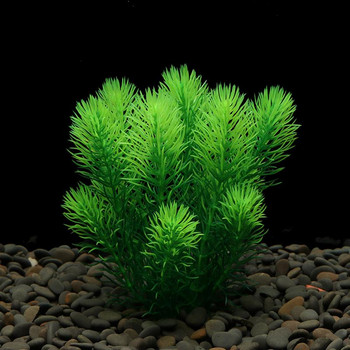 2019 νέο 5,5cm * 18cm PE υλικό λωρίδα πεύκου υδρόβιο φυτό διακόσμηση ενυδρείου υποβρύχιο πλάσμα δεξαμενή ψαριών πράσινο φυτό