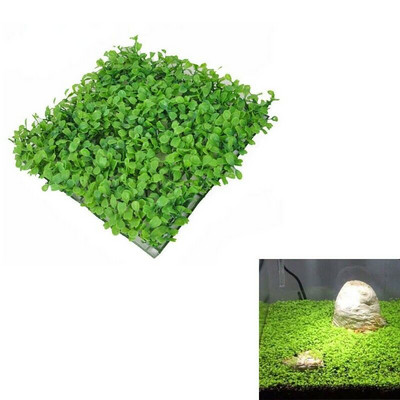 25cmx25cm Ενυδρείο Διακοσμητικό Πράσινο Πλαστικό Φυτό Γρασίδι Δεξαμενή Ψαριών Τοπίο Στολίδι Για Οικογενειακό Κήπο ξενοδοχείου