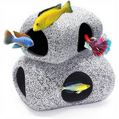 Τεχνητά στολίδια Cave Hideout For Fish Shrimp Breeding Spawning Aquarium Fish Tank Accessories