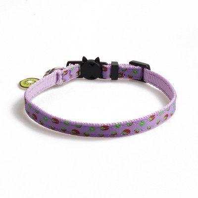 Περιλαίμια γάτας Breakaway με Bell Ananas Carmelon Cherry and Avocado Patterns Safety Adjustable Gatten Collars για κατοικίδια