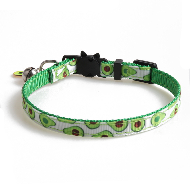 Περιλαίμια γάτας Breakaway με Bell Ananas Carmelon Cherry and Avocado Patterns Safety Adjustable Gatten Collars για κατοικίδια