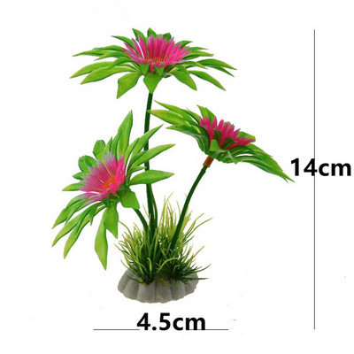 Φυτά ενυδρείου Διακοσμητικά ενυδρείου με γρασίδι Υδάτινο γκαζόν Διακόσμηση δεξαμενής ψαριών Πλαστικά ψεύτικα ενυδρεία Λουλούδια από γρασίδι Fish tank Decor φυτό