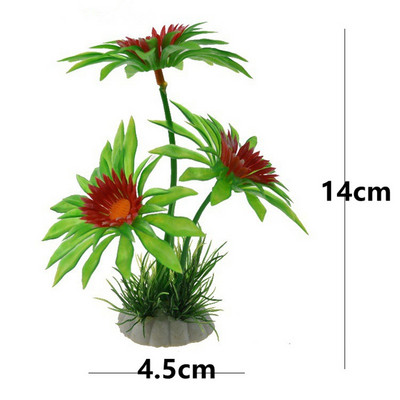 Φυτά ενυδρείου Διακοσμητικά ενυδρείου με γρασίδι Υδάτινο γκαζόν Διακόσμηση δεξαμενής ψαριών Πλαστικά ψεύτικα ενυδρεία Λουλούδια από γρασίδι Fish tank Decor φυτό