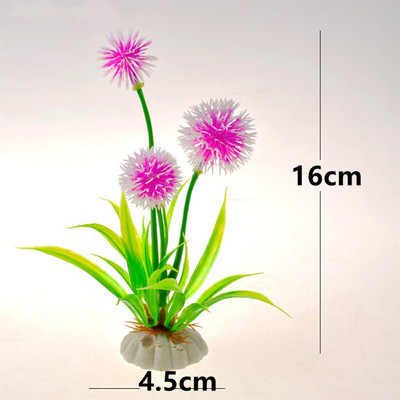 Φυτά ενυδρείου Διακοσμητικά ενυδρείου με γρασίδι Υδάτινο γκαζόν Διακόσμηση δεξαμενής ψαριών Πλαστικά ψεύτικα ενυδρεία Λουλούδια από γρασίδι Fish tank Decor φυτό