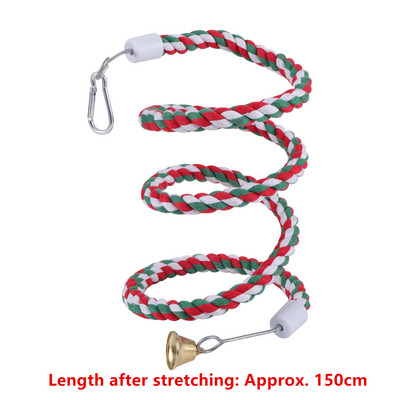 Παιχνίδια για πτηνά Παιχνίδια εκπαίδευσης για κούνια μάσησης Μικρή αιώρα κρεμαστή παπαγάλου Κλουβί παπαγάλου κουδούνι Παιχνίδια πέρκα με σκάλα Προμήθειες για κατοικίδια 1 τμχ