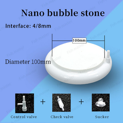 Ornament pentru acvariu Difuzor de piatră cu bule de aer Nano Tub de atomizare Pompă de oxigen pentru aerisitor de acvariu hidroponic Accesorii pentru acvariu