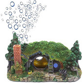 Φυσικό Χόμπιτ Σπίτι Ενυδρείο Διακοσμήσεις Rockery Fish Grimp Καταφύγιο Κρύβεται Σπήλαιο Δεξαμενή ψαριών Στολίδι Εξωραϊσμός Κάστρο