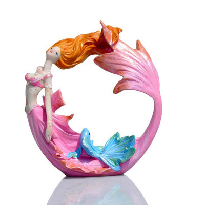 Τεχνητή ρητίνη Mermaid Princess Crafts Layout Prop Ενυδρείο Δεξαμενή ψαριών Διακόσμηση τοπίου