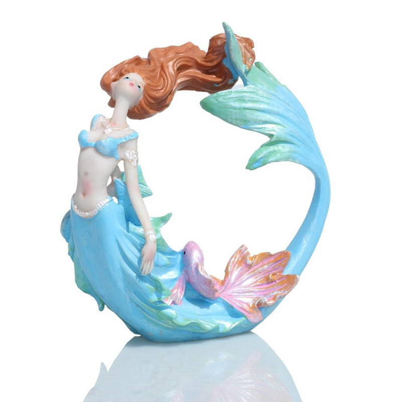 Τεχνητή ρητίνη Mermaid Princess Crafts Layout Prop Ενυδρείο Δεξαμενή ψαριών Διακόσμηση τοπίου