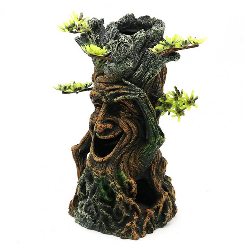 Pom din lemn pentru acvariu Podoabe de decorare pentru acvariu Adăpost pentru creveți pești Acvariu de pești Amenajare peisagistică Decor peisaj acvatic Accesorii pentru acvariu