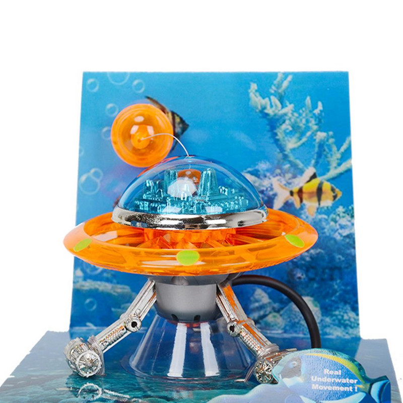 Statuie pentru acvariu OZN suspendat World of Tanks Ornamente decorative pentru rezervoare de pește Fundal Float Decor pentru acvariu Instrumente pentru peisaj