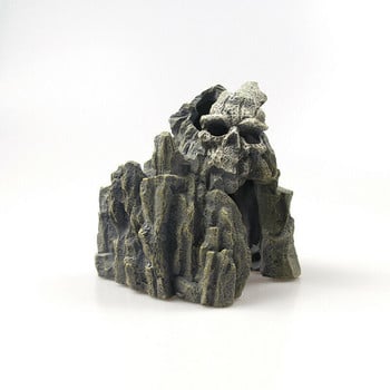 Δεξαμενή ψαριών Shipwreck Aquarium Decor Στολίδι κάστρο Resin Rockery Hiding Cave Underwater Decor αξεσουάρ ενυδρείου για ψάρια