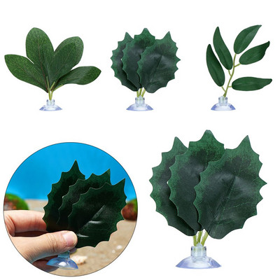 Игра Озеленяване Почивка Яйцеполагане Листа Хамак Betta Leaf Водни растения Аквариум Растения Симулация