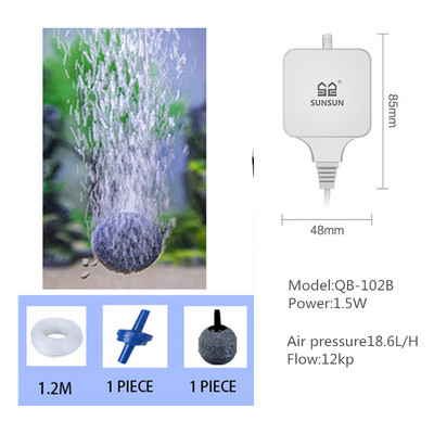 Itin tylus akvariumo oro siurblys Oro kompresorius Deguonis Oro siurblys Vieno stiprintuvo dvigubas išėjimas 220-240V Reguliuojamas oro tūrio vandens siurblys