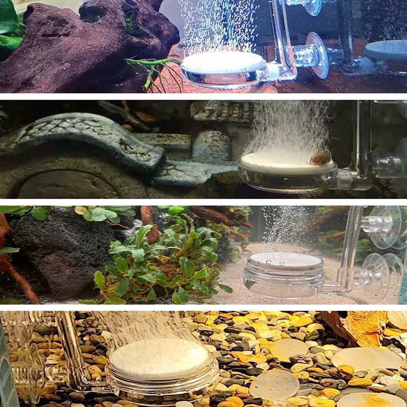 Mute Air Stone Bubble Stone Kit Aquarium Fish Tank Atomizor de aer Pompă de oxigen pentru aerator pentru rezervor de pește Accesoriu hidroponic pentru acvariu