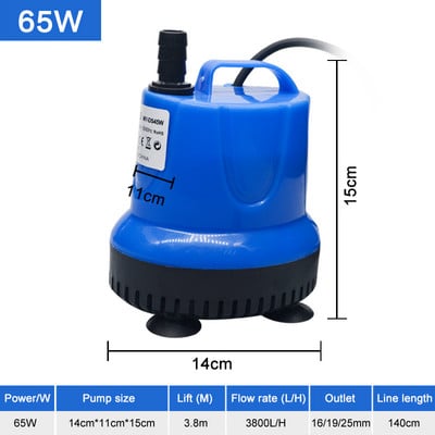 Υποβρύχιο Φίλτρο Αντλία Νερού Ενυδρείο Σιντριβάνι Λιμνών Ψαριών Αντλία Αλλαγής Αθόρυβου Νερού Αξεσουάρ δεξαμενής ψαριών 110V-240V 5/15/20/35/45w
