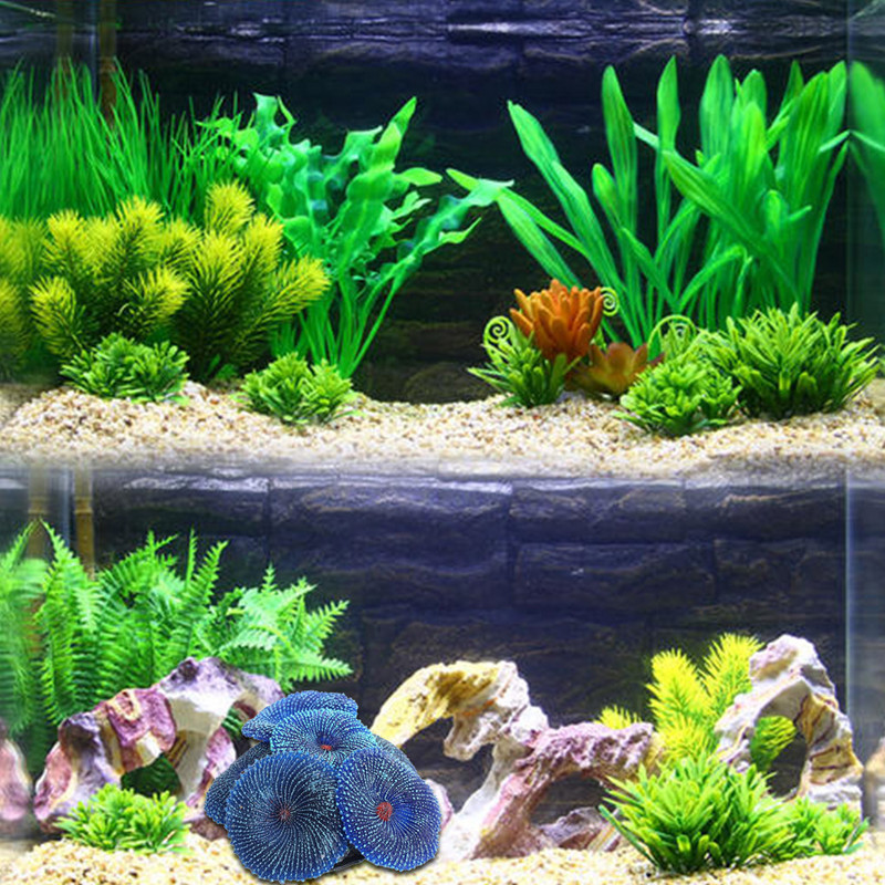 Akvarij Umjetni koraljni akvarijum Dekoracija krajolika Simulacija biljke Živopisni mekani koraljni ukras Dekoracija akvarija