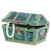 Akvarijski zračni ukras u obliku škrinje s blagom Fish Tank Aquascaping Decor