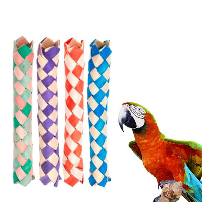 Ebaokuup 12-24 Pack Bird Toys Shredder Toy DIY Parrot Chewing Toy Αξεσουάρ για Lovebirds Parakeets Conures Cockatiels