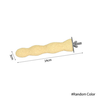 Lemmiklooma käpa lihvimine puidust pulk, mis on pihustatud värviliste liivadega Linnupapagoi papagoi mänguveski lihvimisvarda haarats Lemmikloomatarbed