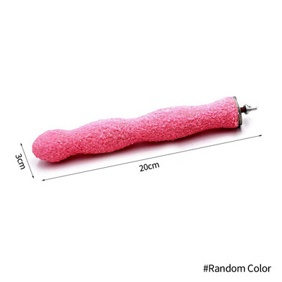 Lemmiklooma käpa lihvimine puidust pulk, mis on pihustatud värviliste liivadega Linnupapagoi papagoi mänguveski lihvimisvarda haarats Lemmikloomatarbed