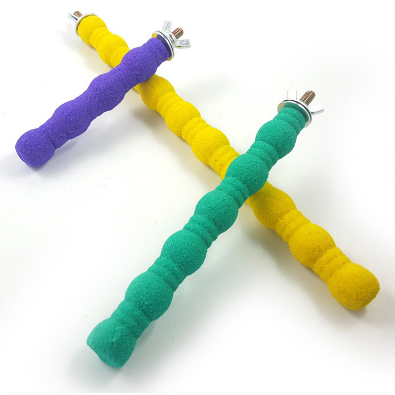 Lemmiklooma käpa lihvimine puidust pulk, mis on pihustatud värviliste liivadega Linnupapagoi papagoi mänguveski lihvimisvarda haarats Lemmikloomatarbed