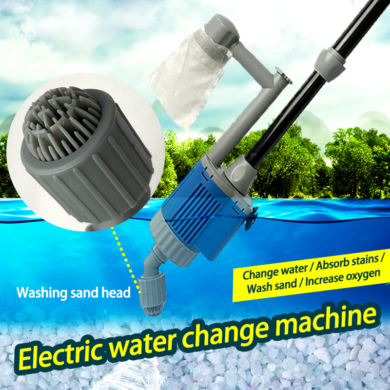 20/28W electric acvariu rezervor de pește pompa de schimbare a apei instrument de curățare acvariu schimbător de apă curățător de pietriș pompa cu filtru sifon