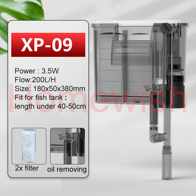 Kalapaagi filtri sõnnikupuhastaja vaikne vedrustus hapnikupump, väline jugafiltri varustus akvaariumi tarvikud