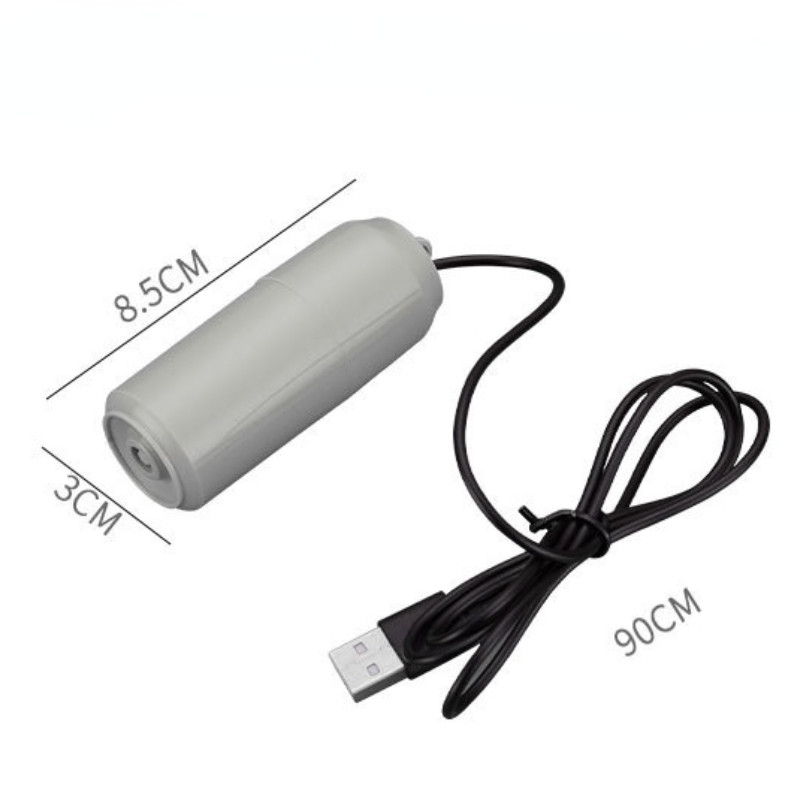 Prijenosni USB akvarij Zračna pumpa za kisik Fish Tank Bez buke Zračni kompresor Perlator Prijenosni mini oksigenator Dodaci za akvarij