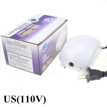 Νέα Ultra Silent Aquarium Air Pump EU/US Plug Fish Tank Increasing Oxygen Pump Soft Pump Hose Air Stone Aquarium