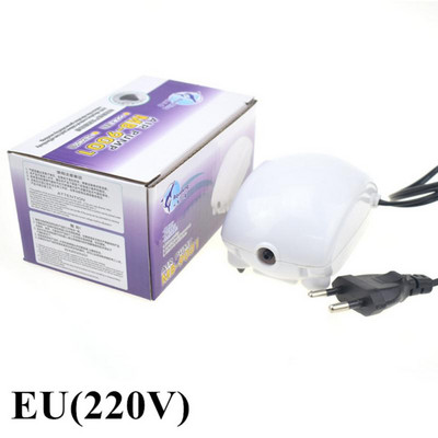 Νέα Ultra Silent Aquarium Air Pump EU/US Plug Fish Tank Increasing Oxygen Pump Soft Pump Hose Air Stone Aquarium