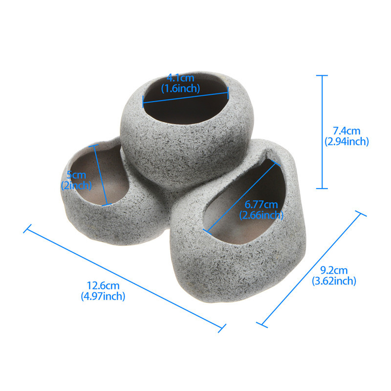 Decoratiuni pentru acvariu Saim Pietre de stâncă Peștera Ornamente pentru acvariu Rezervor de adăpost de reproducție din ceramică Pești Betta Cichlid Creveți