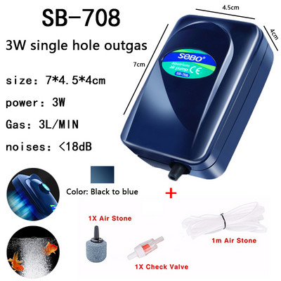 SOBO velike snage 8w 12w pumpa za kisik u akvariju, zračni kompresor za akvarijske ribe, podesiva pumpa za kisik za ribe 220V-240V