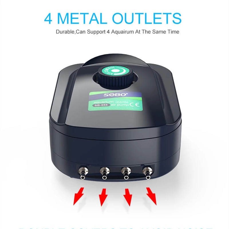 SOBO velike snage 8w 12w pumpa za kisik u akvariju, zračni kompresor za akvarijske ribe, podesiva pumpa za kisik za ribe 220V-240V