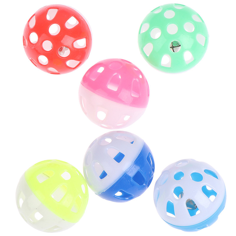 1vnt 3,8 cm naminis papūgos žaislas Spalvotas tuščiaviduris varpelis rutulys paukščio žaislas papūga Papūga kramtomas narvas Linksmi žaislai Spalva atsitiktinė