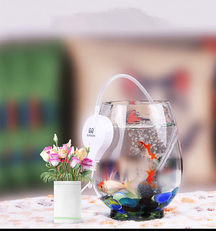 Pompă de aer pentru acvariu, rezervor de pește, mini compresor, o singură ieșire dublă, cu tub supapă de reținere, accesorii acvatice