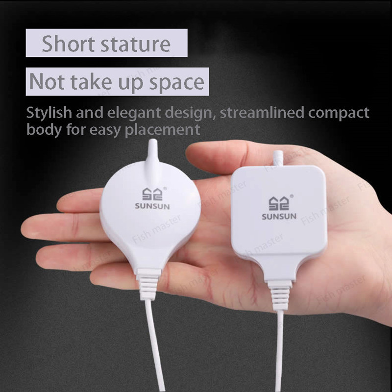 Pompă de aer pentru acvariu, rezervor de pește, mini compresor, o singură ieșire dublă, cu tub supapă de reținere, accesorii acvatice