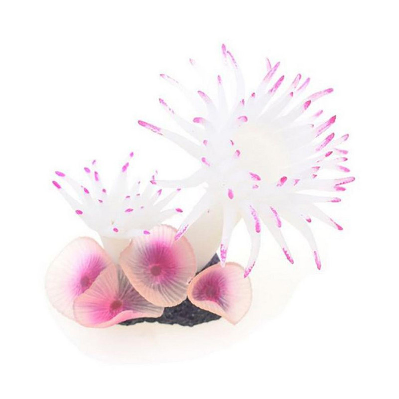 Ornament de simulare din silicon Coral artificial Arbore de mare Acvariu Decor peisagistic pentru rezervor