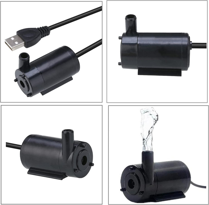 AISITIN USB sukelpump 1 m liiniga alalisvoolu madalpinge ülivaikne mikro mini väike veepump 3V5V6V