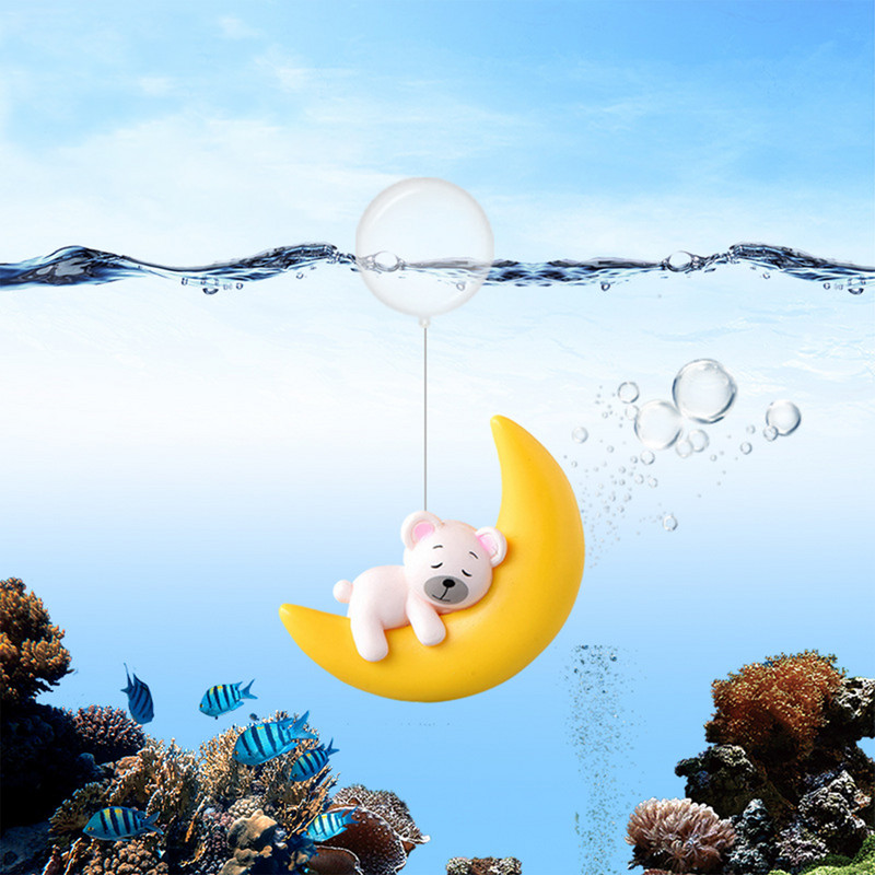 Μικρές διακοσμήσεις ενυδρείου Πλωτή διακόσμηση ενυδρείου Χαριτωμένη κατάδυση ενυδρείου με πλωτή συσκευή Αξεσουάρ δεξαμενής ψαριών Fish Playmate