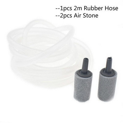 Pompă de aer silențioasă pentru acvariu, rezervor de pește, pompă de oxigen, furtun moale, mini compresor, aer, piatră, pește, necesar de viață