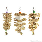 Animal de companie Papagal Pasăre Jucării din iarbă naturală Jucării de mestecat Mușcătură Cușcă agățată Clopoțel Leagăn Urcare Jucând Pandantiv Au10 20 Dropship