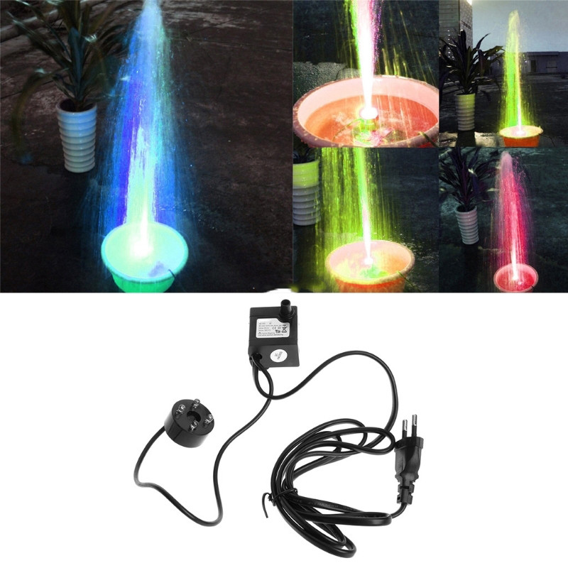 Akvaarium 220V 3W sukelveepump LED-akvaariumi purskkaev kalatiigipaak EU pistik Aquario veepumbad kalade veekogu lemmiklooma komplekt